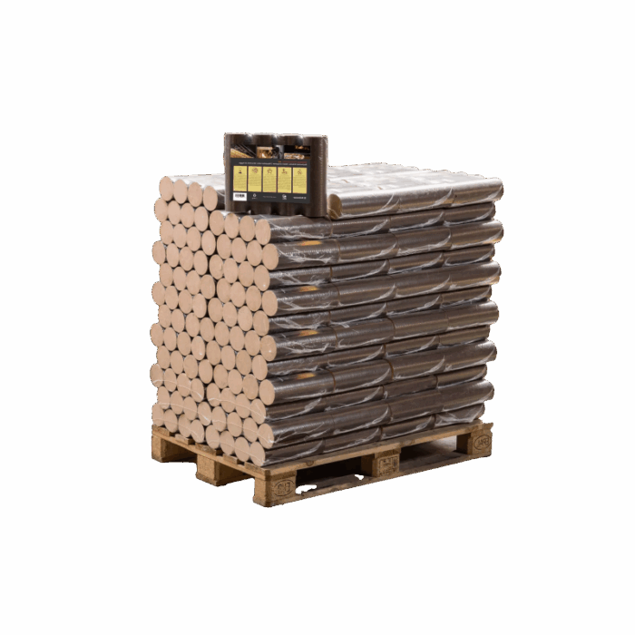 Briquettes 100% Hêtre Premium - 960kg (96 sacs de 10 kg) – Image 1