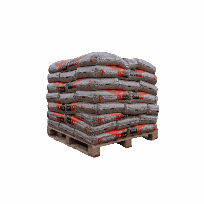 Demi-palette de granulés de bois sacs Crépito – Image 1